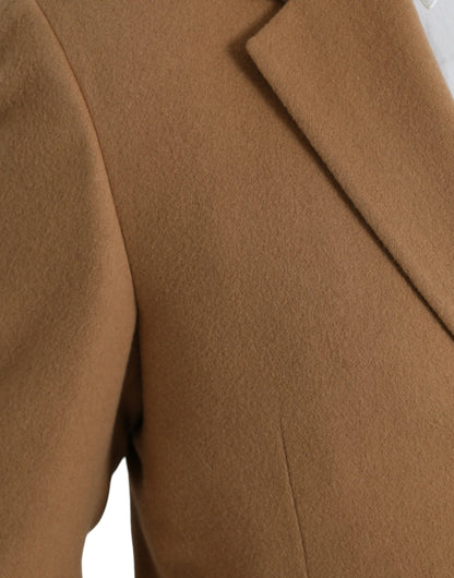  - Brown Cashmere 2 Piece Single Breasted Suit