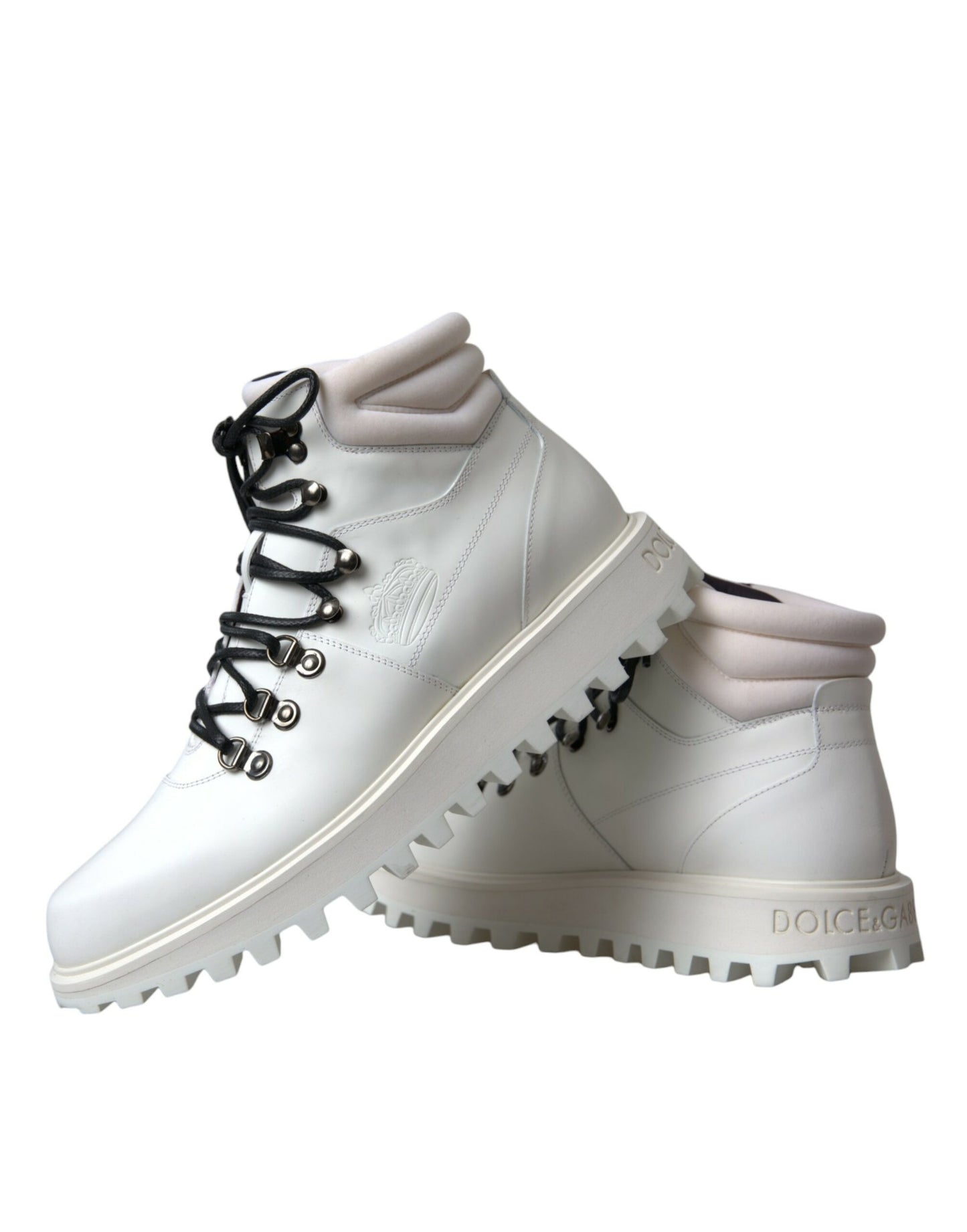  - White Vulcano Trekking Men Ankle Boots Shoes