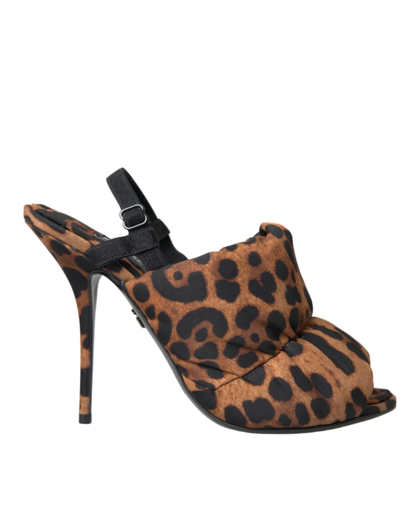  - Brown Leopard Slingback Heels Sandals Shoes