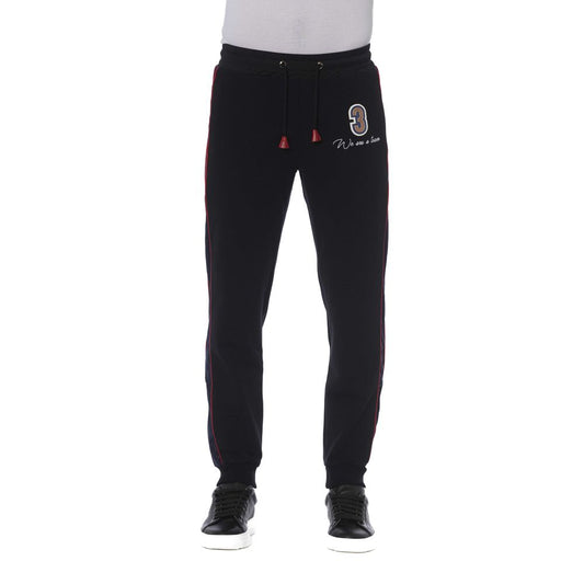  - Black Cotton Men Sports Pant