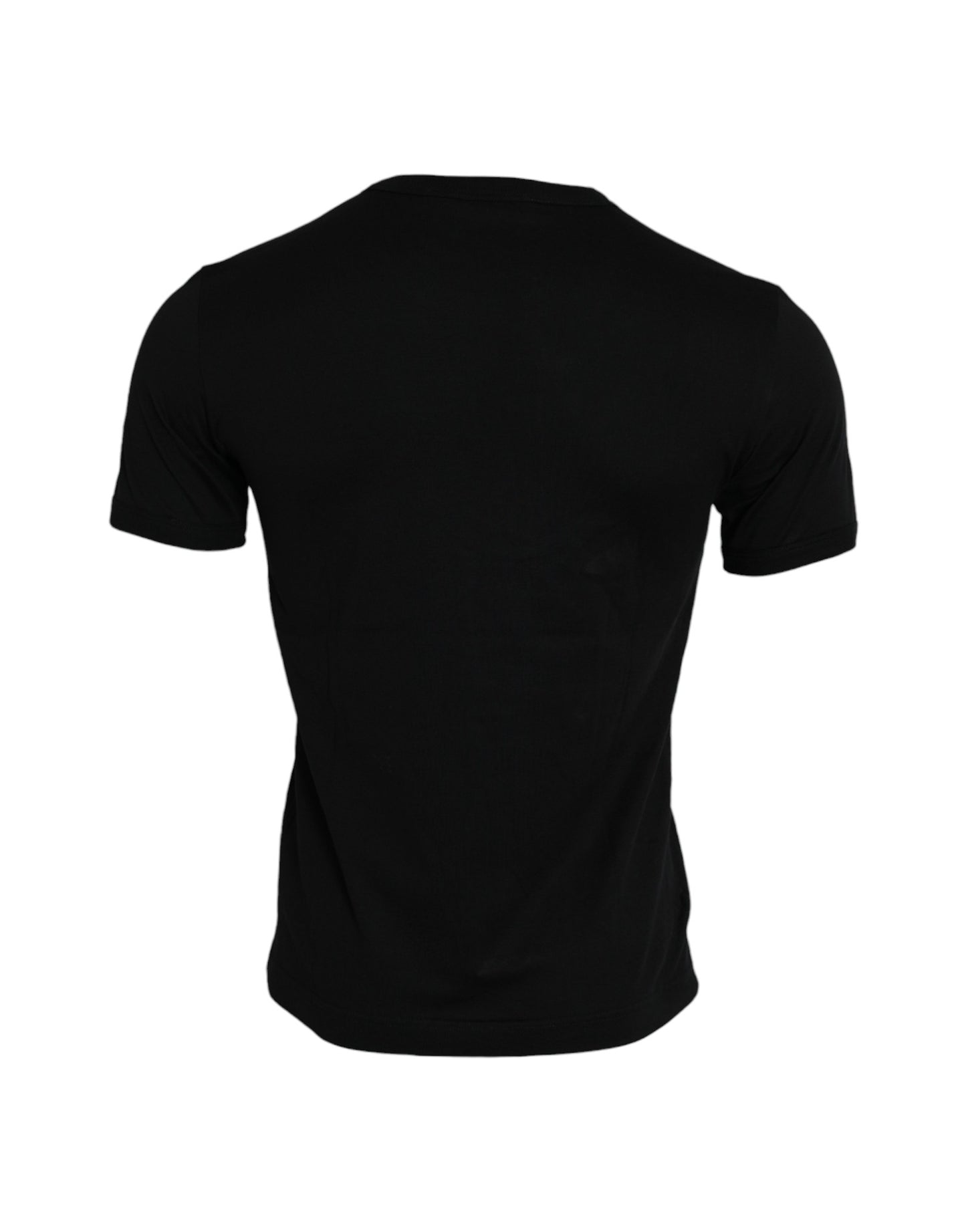  - Black #DGFamily Cotton Crew Neck T-shirt