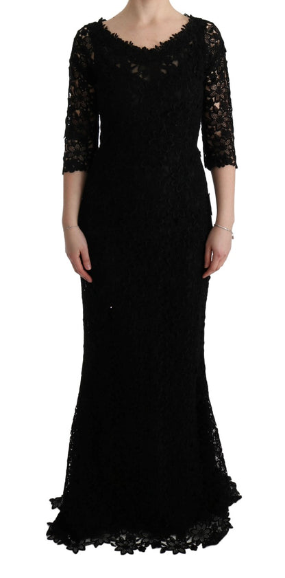  - Elegant Black Sheath Dress with Silk Lining