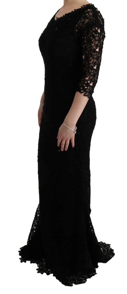  - Elegant Black Sheath Dress with Silk Lining