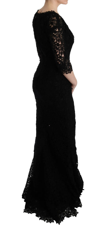  - Elegant Black Sheath Dress with Silk Lining