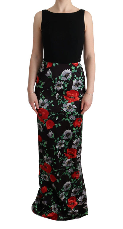  - Elegant Floral Sheath Gown