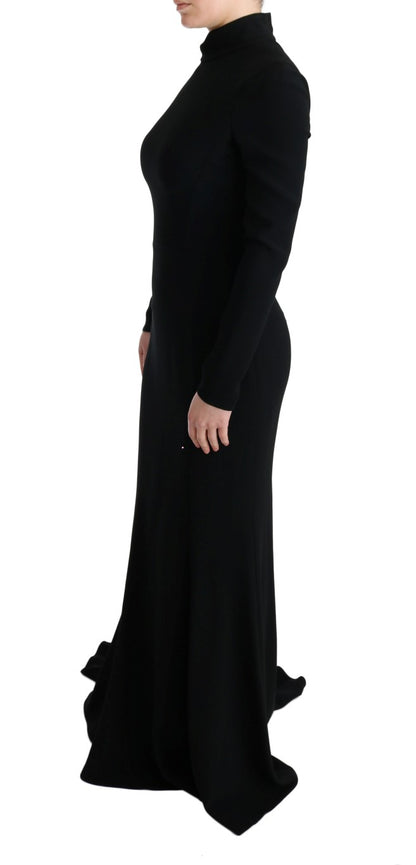  - Elegant Full Length Sheath Gown in Black