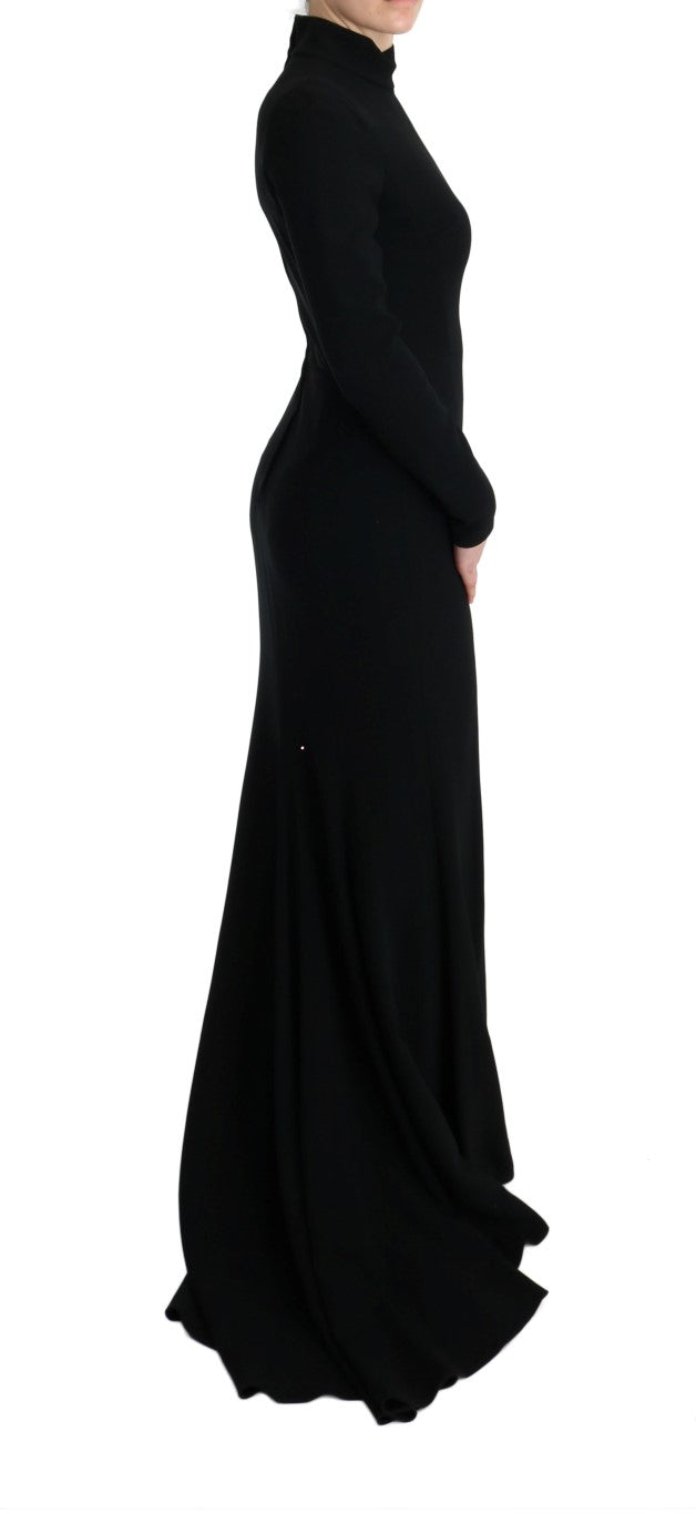  - Elegant Full Length Sheath Gown in Black