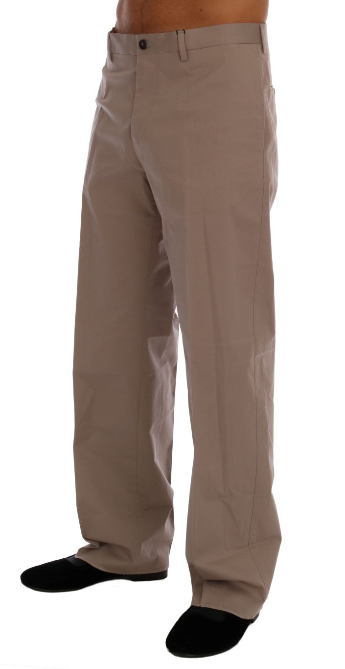  - Chic Beige Chinos Casual Pants