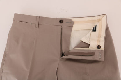  - Chic Beige Chinos Casual Pants