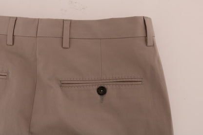  - Chic Beige Chinos Casual Pants