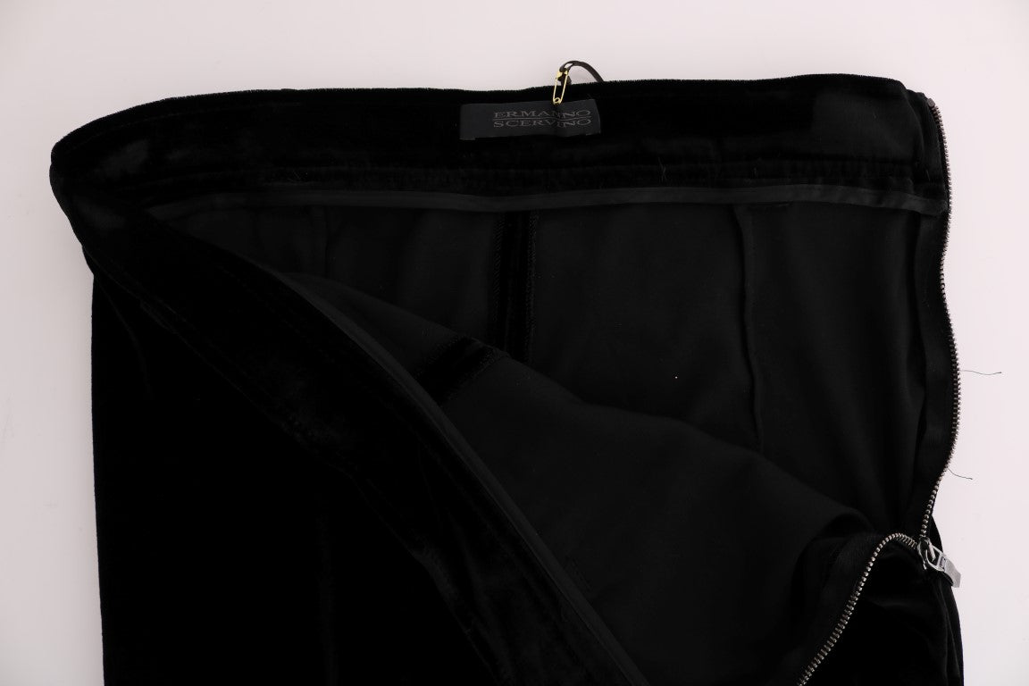  - Sleek High-Waist Black Trousers