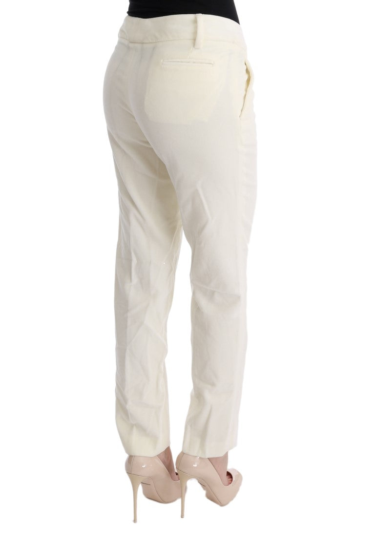  - Chic White Regular Fit Pants