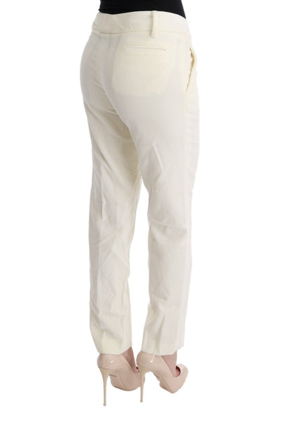  - Chic White Regular Fit Pants