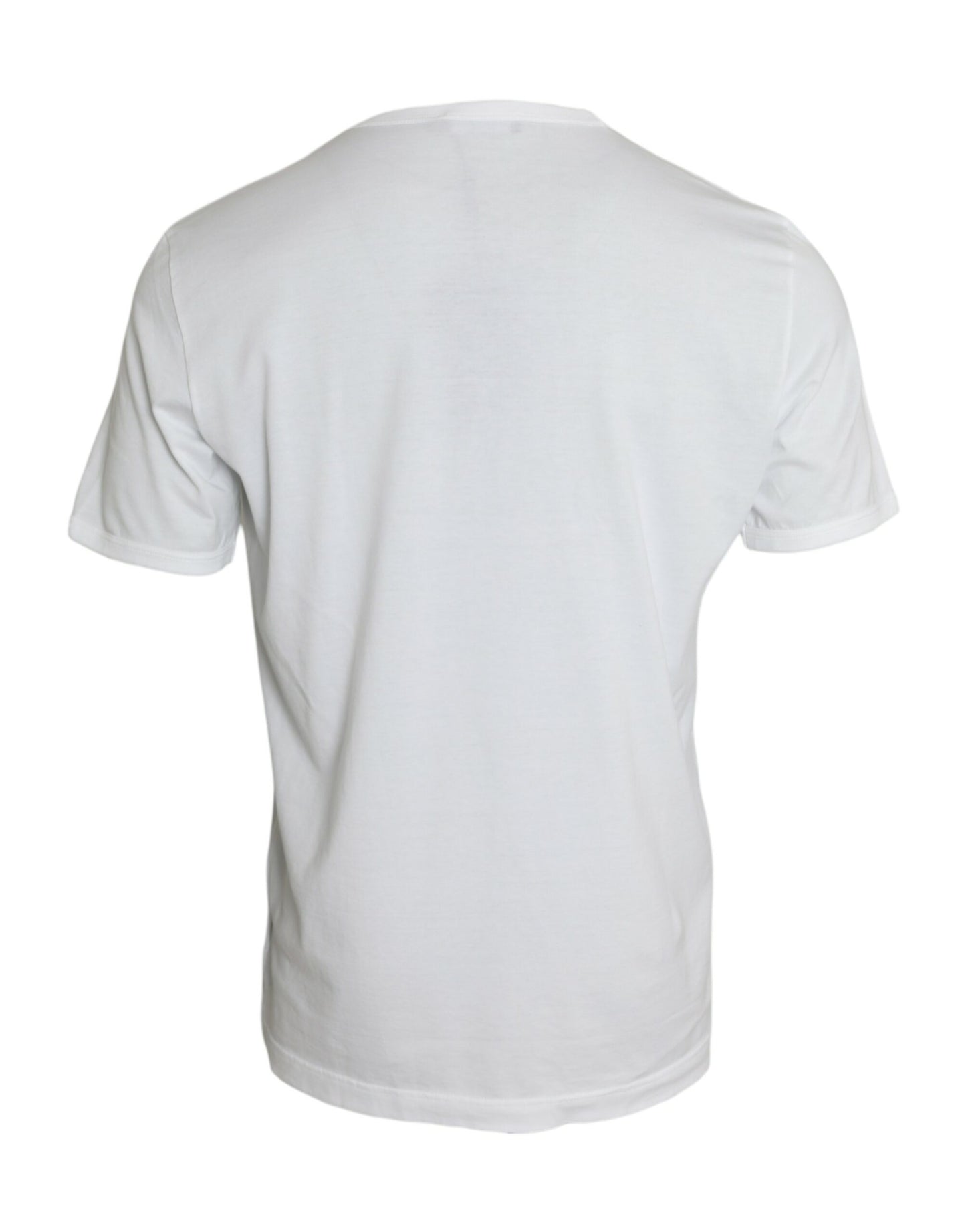  - White D&G King Print Cotton Crewneck T-shirt