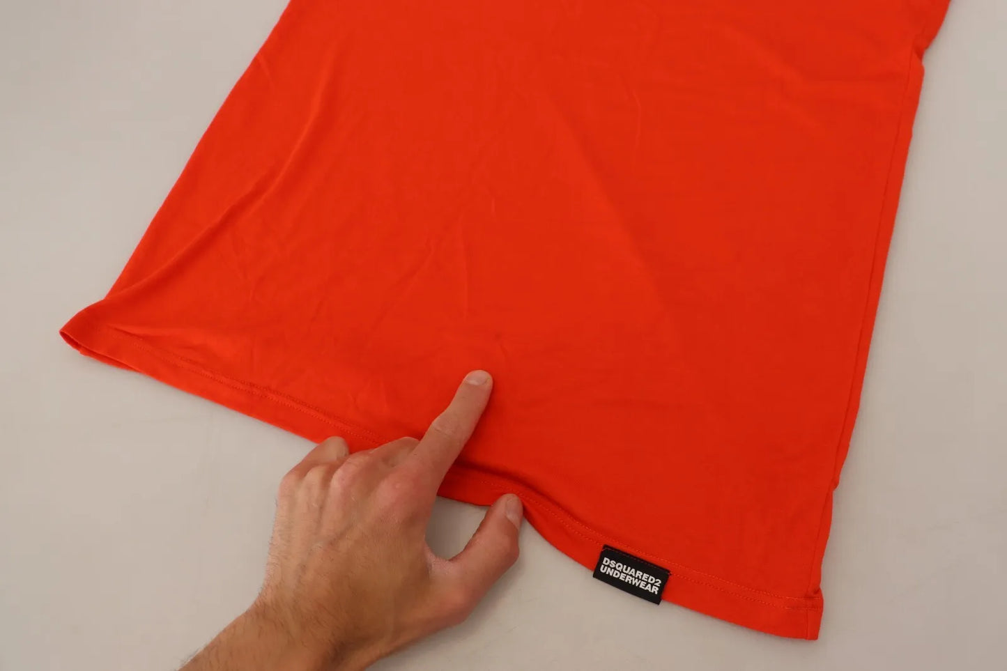  - Orange Modal Short Sleeves Crewneck T-shirt