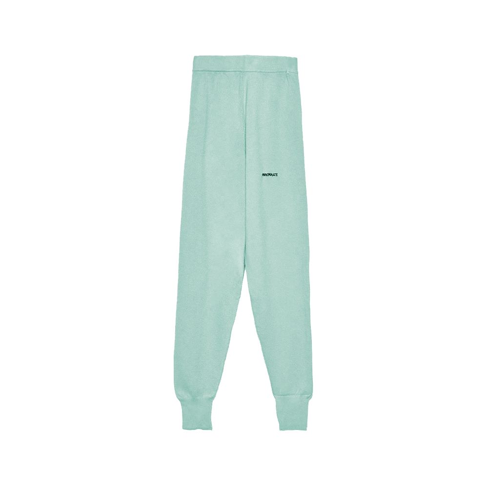 Mint Green Wool Blend Tracksuit Trousers - The Luxe Alliance