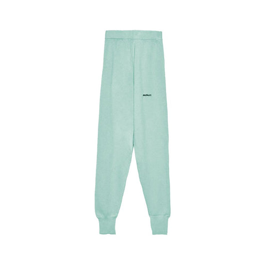 Mint Green Wool Blend Tracksuit Trousers - The Luxe Alliance