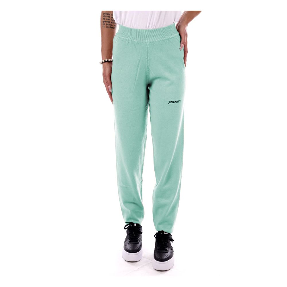 Mint Green Wool Blend Tracksuit Trousers - The Luxe Alliance