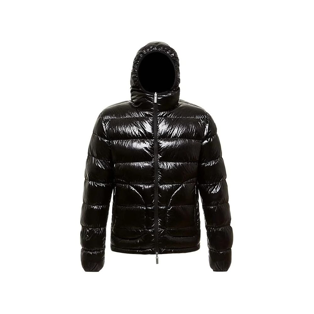  - Reversible Hooded Down Jacket in Brown and Black