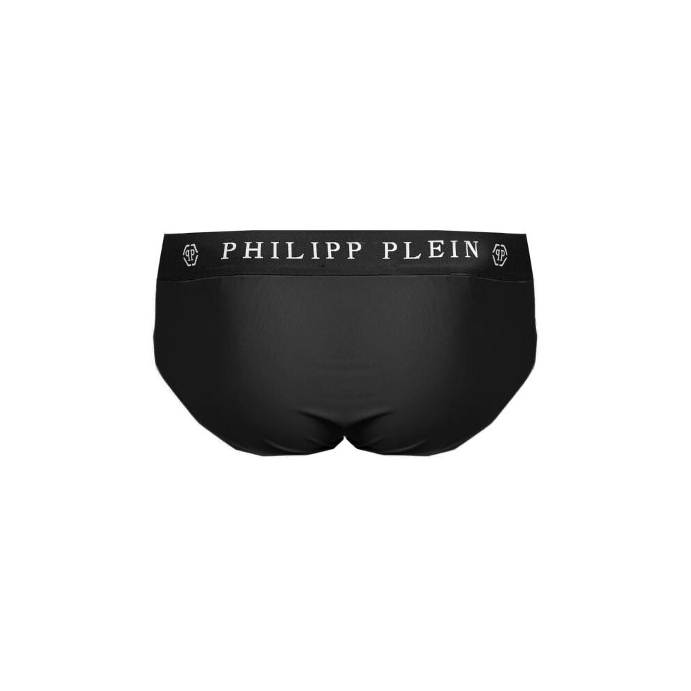  - Sleek Nylon Swim Briefs with Iconic Logo Detail