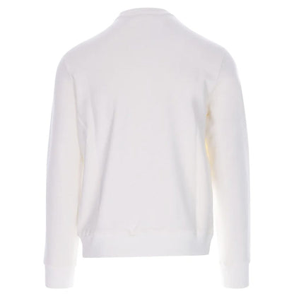  - Elegant White Cotton Blend Sweatshirt