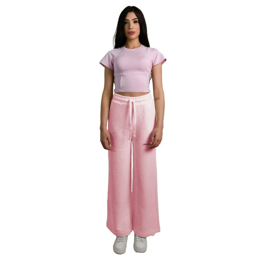 Chic Pink Palazzo Pants with Drawstring - The Luxe Alliance