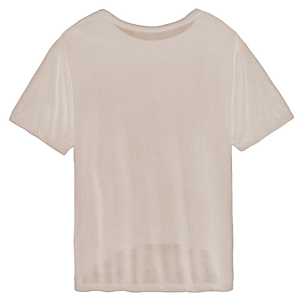 Elegant Oversized Modal Tee with Logo - The Luxe Alliance