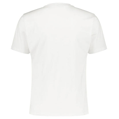  - White Cotton Men T-Shirt