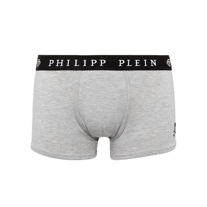  - Gray Cotton Men Boxer Pack