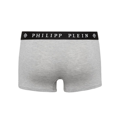  - Gray Cotton Men Boxer Pack