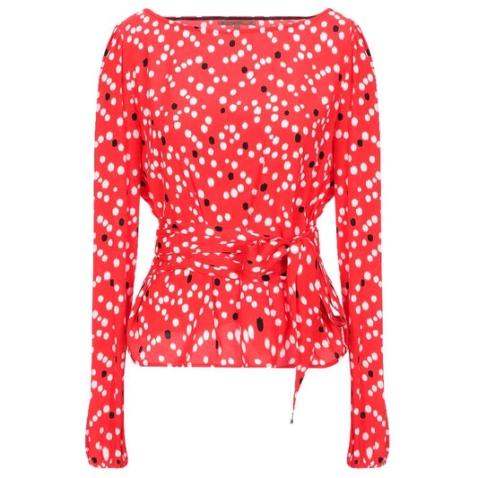 Red Polyester Sweater - The Luxe Alliance