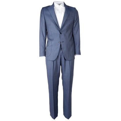 Blue Wool Vergine Suit - The Luxe Alliance