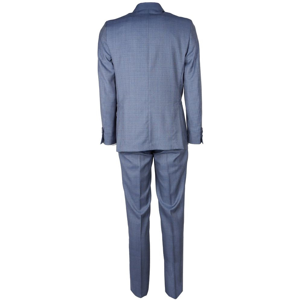 Blue Wool Vergine Suit - The Luxe Alliance