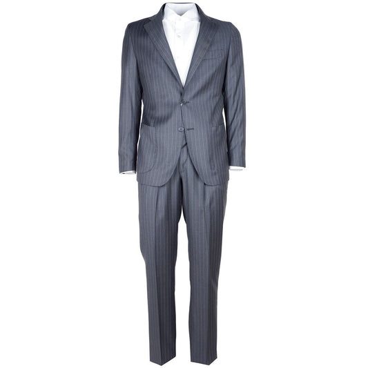 Gray Wool Vergine Suit - The Luxe Alliance