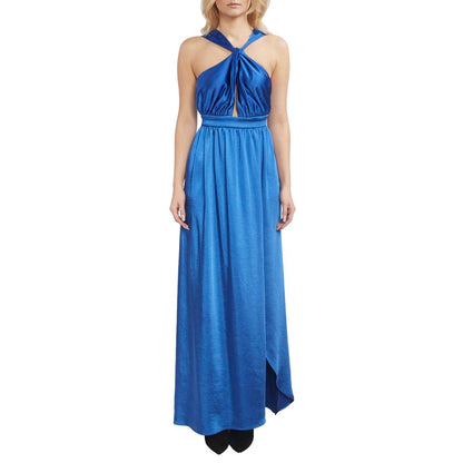 Blue Polyester Dress - The Luxe Alliance