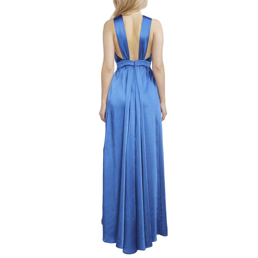 Blue Polyester Dress - The Luxe Alliance