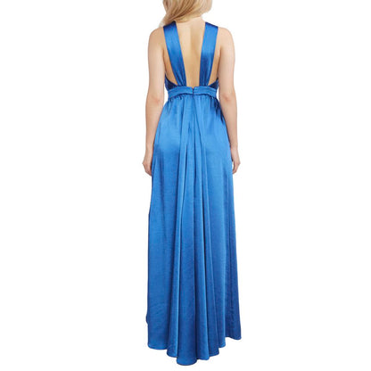 Blue Polyester Dress - The Luxe Alliance