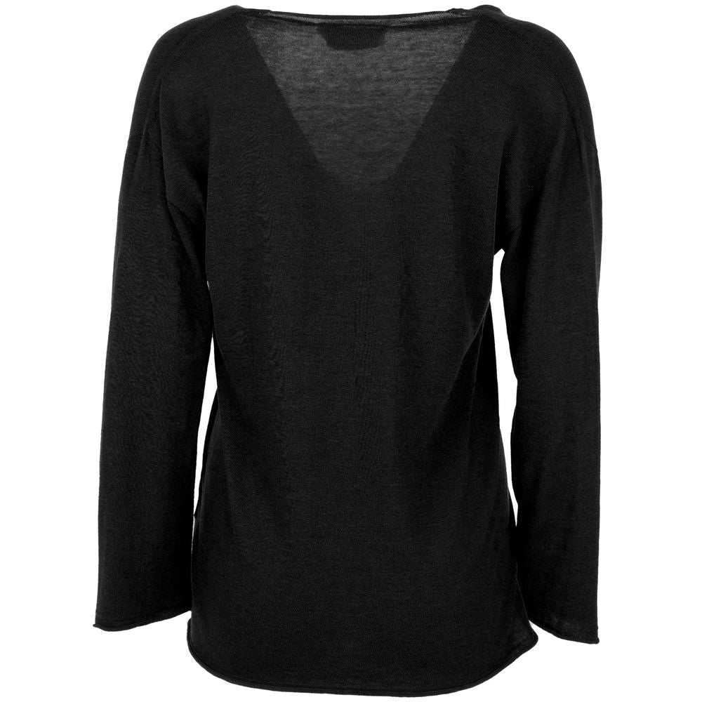 Black Cotton Sweater