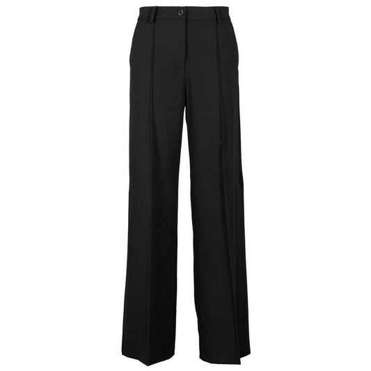  - Black Polyester Jeans & Pant