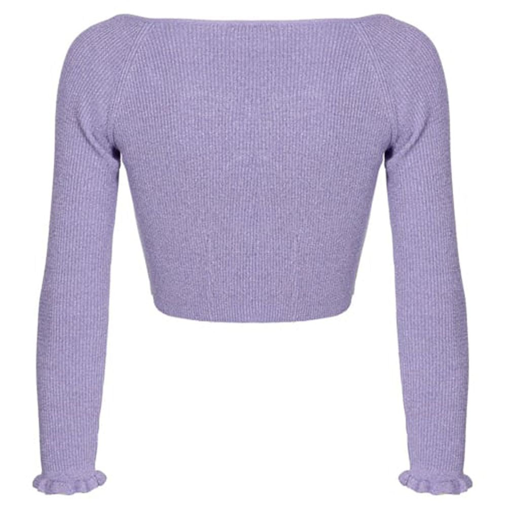 Purple Viscose Sweater - The Luxe Alliance