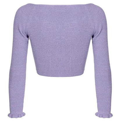 Purple Viscose Sweater - The Luxe Alliance