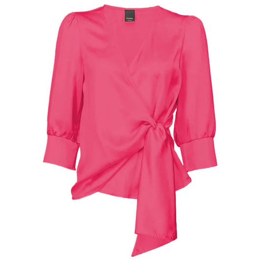 Fuchsia Polyester Sweater - The Luxe Alliance