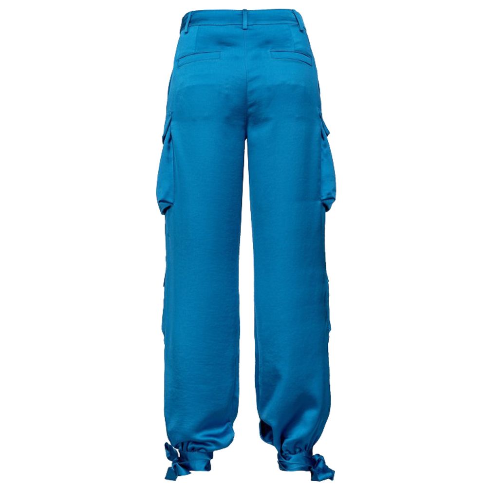  - Light Blue Polyester Jeans & Pant