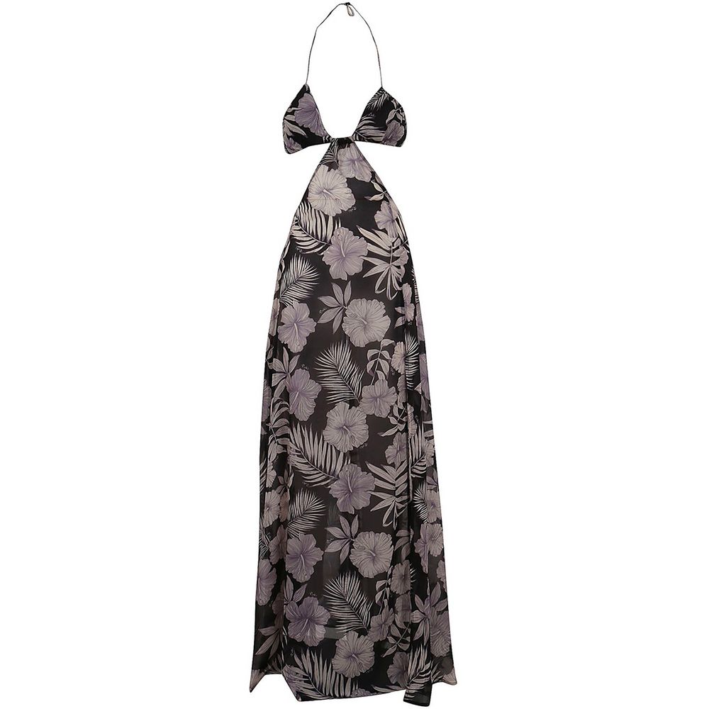  - Floral Elegance Maxi Dress with Split Detail