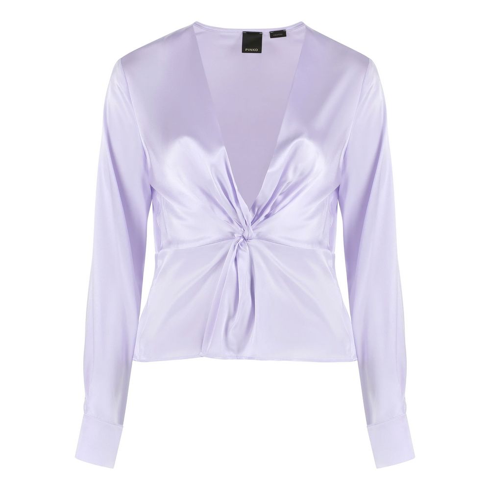  - Lilac Silk Elegance Blouse