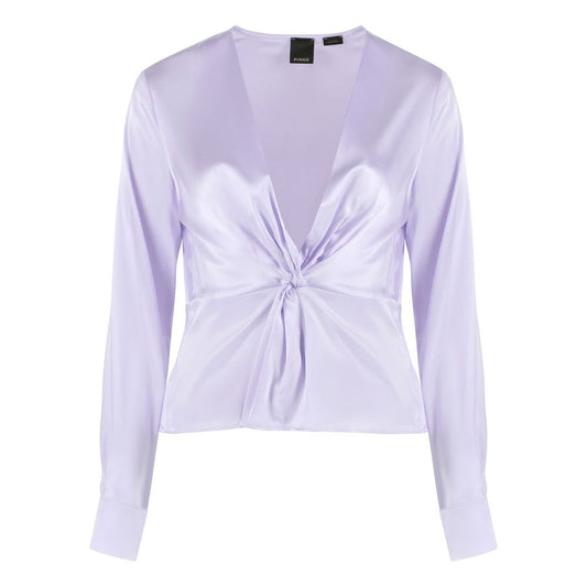  - Lilac Silk Elegance Blouse