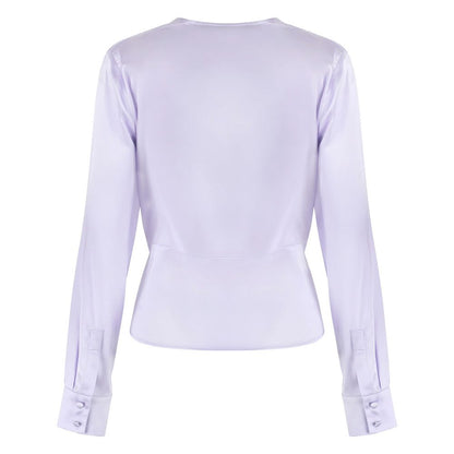  - Lilac Silk Elegance Blouse