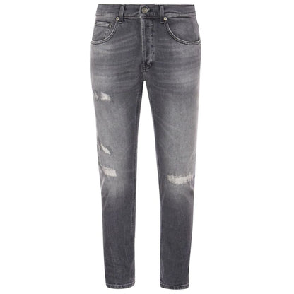  - Chic Grey Dian Jeans with Distressed Detailing