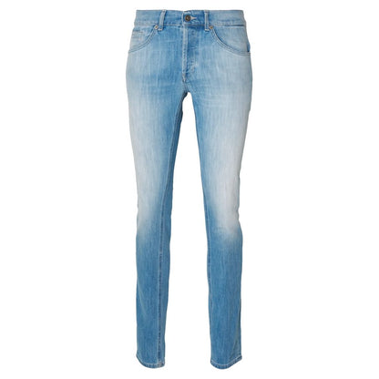  - Sleek Light Blue Stretch Denim for Men