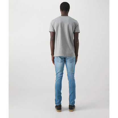  - Sleek Light Blue Stretch Denim for Men